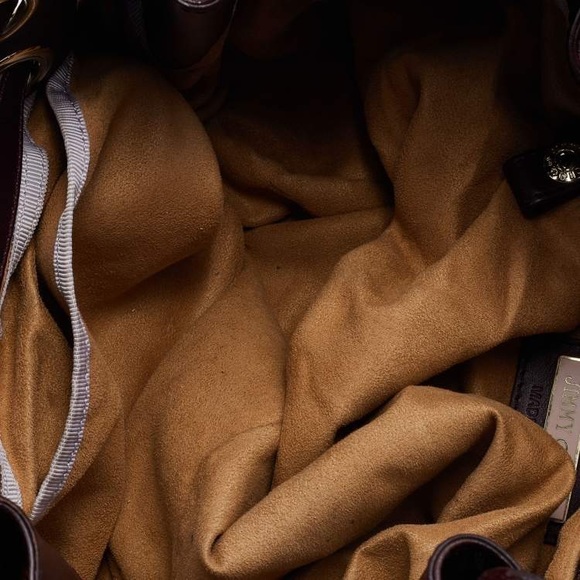 Authentic PreLoved Jimmy Choo Brown Zebra Print Patent Leather Shoulder Bag - Picture 7 of 8